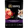 Savory, 85 г, Влажный корм для стерилизованных кошек Ягненок с клюквой в соусе, Сейвори