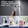 ViO SF-W3, Фільтр для душу універсальний, чорний глянцевий