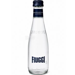 Fiuggi Sparkling, 0.25 л, Вода минеральная олигоминеральная лечебная, слабогазированная, Фьюджи, стекло