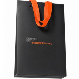 TOUCHBeauty, 1 шт., Пакет подарочный бумажный, черный, 310х200х100 мм