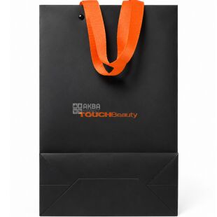 TOUCHBeauty, 1 шт., Пакет подарочный бумажный, черный, 310х200х100 мм