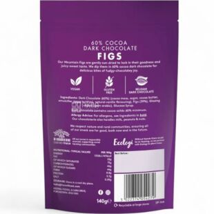 Forest Feast Dark Chocolate Figs, 140 г, Инжир в темном бельгийском шоколаде, Форест Фест