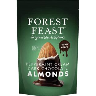 Forest Feast Peppermint Cream Almonds, 120 г, Миндаль с мятным кремом в темном шоколаде, Форест Фест