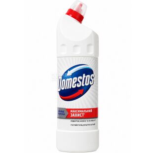 Domestos, 1 л, Засіб для чищення унітазу, Ультра білий Доместос