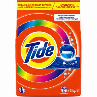Tide, 5 кг, Порошок для прання білого та кольорового одягу Альпійська свіжість, Тайд  Аква-Пудра
