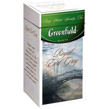 Greenfield,Royal Earl Grey, 100 г, ,Чай Гринфилд, Роял Эрл Грей, черный с бергамотом, ж/б