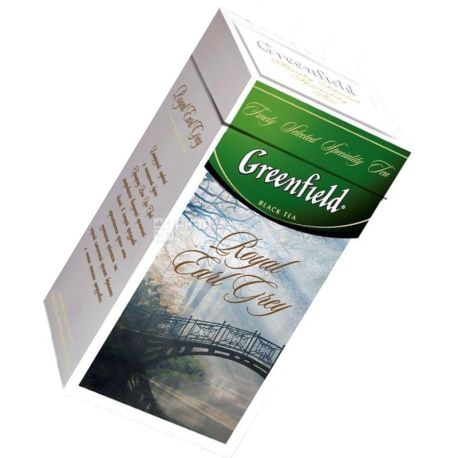 Greenfield,Royal Earl Grey, 100 г, ,Чай Гринфилд, Роял Эрл Грей, черный с бергамотом, ж/б