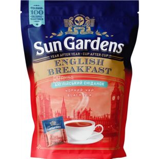 Sun Gardens English Breakfast, 100 шт. х 2 г, Чай чорний Англійський сніданок, Сан Гарденс