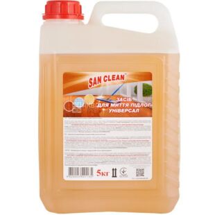 San Clean, 5 л, Засіб для миття підлог, універсальний, Сан Клін, каністра