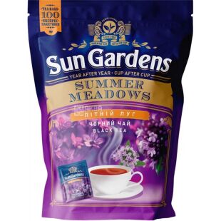 Sun Gardens Summer Meadows, 100 шт. х 1,7 г, Чай черный Летний луг, Сан Гарденс