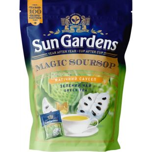 Sun Gardens Magic Soursop, 100 шт. х 1,5 г, Чай зелений Магічний Саусеп, Сан Гарденс