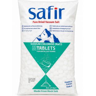 Safir, 25 кг, Соль таблетированная для смягчения воды, Сафир