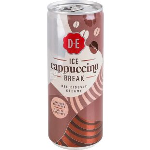 Douwe Egberts Ice Cappuccino, 250 мл, Напиток молочный с кофе Холодный Капучино, Дау Егбертс 