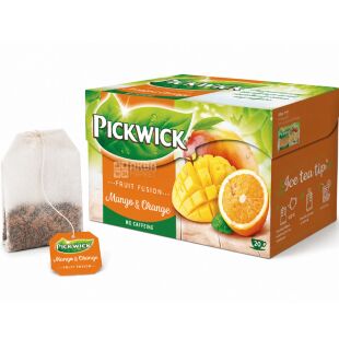 Pickwick Mango&Orange, 20 шт. x 1.75 г, Фруктовый чай со вкусом апельсина и манго, Пиквик