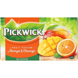 Pickwick Mango&Orange, 20 шт. x 1.75 г, Фруктовый чай со вкусом апельсина и манго, Пиквик