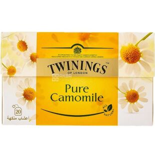 Twinings Pure Camomile, 20 шт. х 2 г, Чай травяной Ромашка, Твайнингс