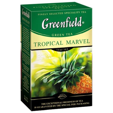 Greenfield, Tropical Marvel, 100 г, Чай Грінфілд, Тропікал Марвел, зелений з тропічними фруктами