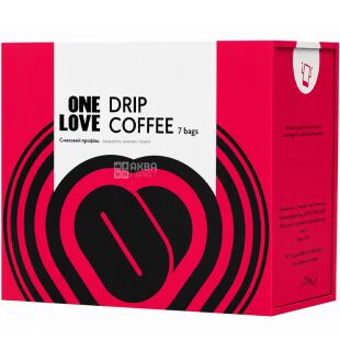 One Love, 7 шт. х 12 г, Кофе в дрипах без кофеина, Ван Лав