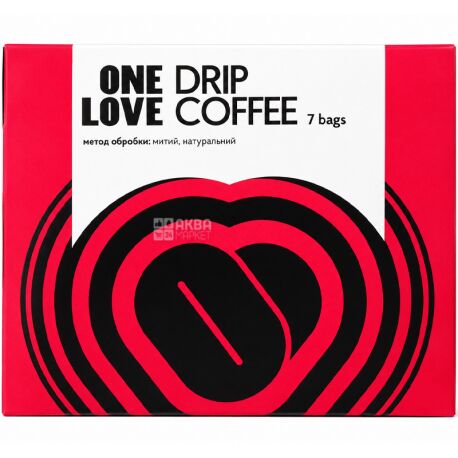 One Love, 7 шт. х 12 г, Кава в дріпах Мікс смаків, Ван Лав