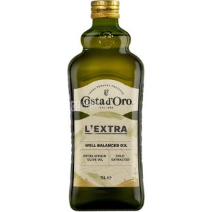 Costa d'Oro Extra Virgin, Оливкова олія, 1 л