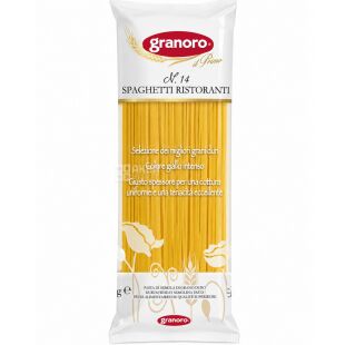 Granoro Spaghetti Ristoranti №14, 1 кг, Спагетти из твердых сортов пшеницы, Граноро