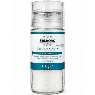 Saldoro Meersalz, 110 г, Сіль морська натуральна в млинку, Салдоро