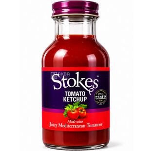 Stokes Tomato Ketchup, 300 г, Кетчуп томатний Стоукс, скло