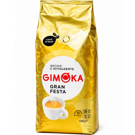 Gimoka Gran Festa, 1 кг, Кофе в зернах средней обжарки Джимока, купаж