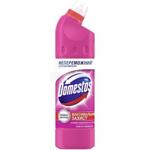 Domestos Максимальний Захист, 750 мл, Засіб для миття сантехніки та кахлю, Доместос Рожевий шторм