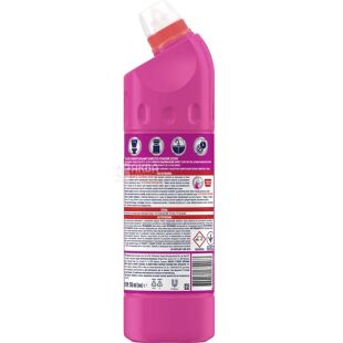 Domestos Максимальний Захист, 750 мл, Засіб для миття сантехніки та кахлю, Доместос Рожевий шторм