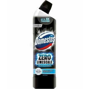 Domestos Zero Limescale, 750 мл, Засіб для чищення унітазу Антиналіт та Антиіржа, Доместос