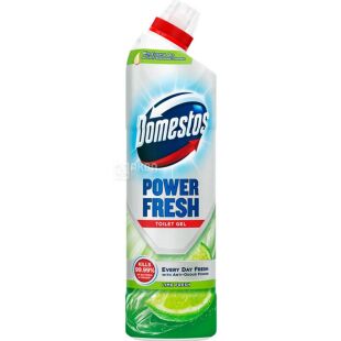 Domestos Power Fresh Lime, 700 мл, Гель для чищення туалету Свіжість лайму, Доместос