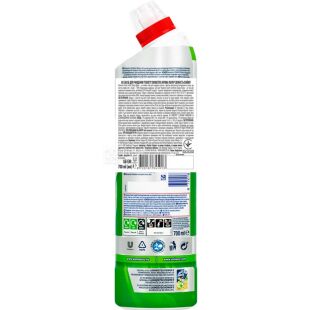 Domestos Power Fresh Lime, 700 мл, Гель для чищення туалету Свіжість лайму, Доместос