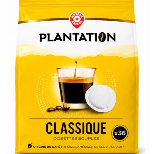 Plantation Classique, 36 шт., Мелена кава в чалдах (монодозах), купаж, Плантейшн Класик
