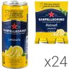 San Pellegrino Limonata, Упаковка 24 шт. х 0,33 л, Напій газований соковмісний Лимон Сан Пелегріно, ж/б
