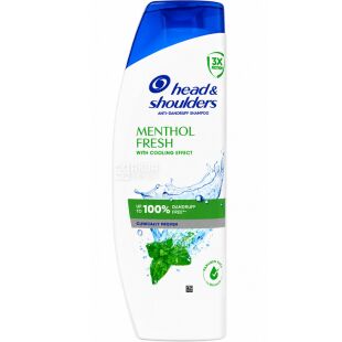 Head & Shoulders, 400 мл, Шампунь против перхоти, Ментол