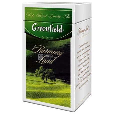 Greenfield, Harmony Land, 125 г, Чай Грінфілд, Хармоні Ленд, зелений, ж / б