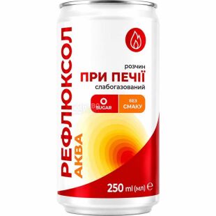 Рефлюксол-Аква, 250 мл., Раствор при изжоге слабогазированный, БАД, ж/б