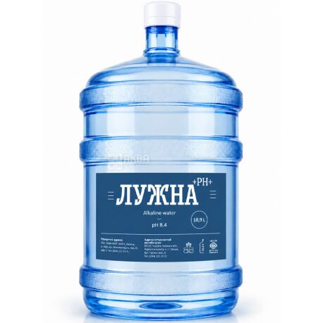 Лужная рН+ Вода питьевая, 18,9 л