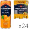 San Pellegrino Aranciata, Упаковка 24 шт. х 0,33 л, Напій газований соковмісний Апельсин Сан Пелегріно, ж/б