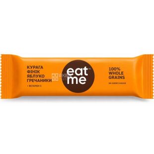 EatMe, 40 г, Батончик с курагой, фиником, яблоком и изюмом в вафельке, Ит ми