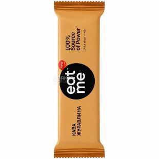EatMe, 40 г, Батончик злаковый с кофе и клюквой, Ит ми
