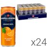 San Pellegrino Aranciata, Упаковка 24 шт. х 0,33 л, Напій газований соковмісний Апельсин Сан Пелегріно, ж/б