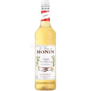 Monin Vanilla, 1 л, Сироп для напоїв Ваніль, Монін, скло