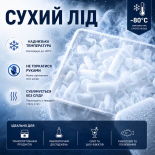 Сухой лед, гранулы, 10 кг