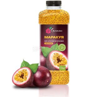 YaGurman, 1 кг, Пюре фруктове Маракуйя з кісточкою, пастеризоване, ЯГурман