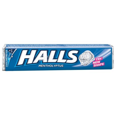 Halls, 25,2 г, леденцы, Ментол, м/у