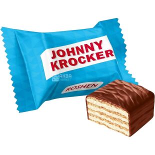 Roshen Johnny Krocker, 350 г, Конфеты вафельные с Кокосом, Рошен Джонни Крокер