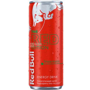 Red Bull, Watermelon, 250 мл, Напиток энергетический, со вкусом арбуза, безалкогольный