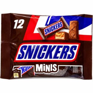 Snickers Minis, 12 шт., Батончики шоколадные Мини Сникерс, 227 г